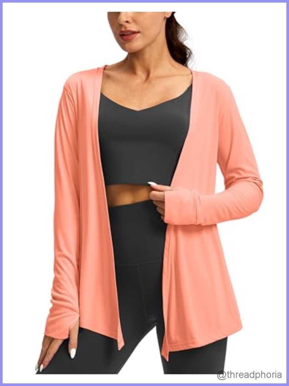 UPF 50+ Long Sleeve Sun Shirt Lightweight Cardigan with Pockets SPF Swim Cover